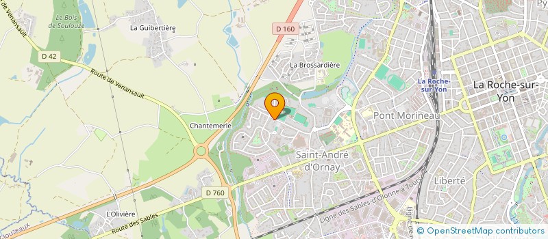 localisation de l'entreprise 788 966 604 à ROCHE SUR YON (LA)