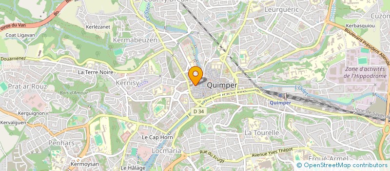 localisation de l'entreprise 789 123 445  à QUIMPER