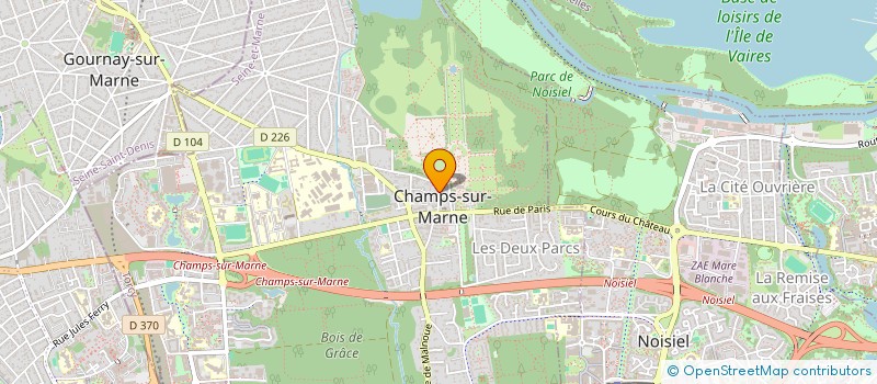 localisation de l'entreprise 789 295 219 à CHAMPS-SUR-MARNE