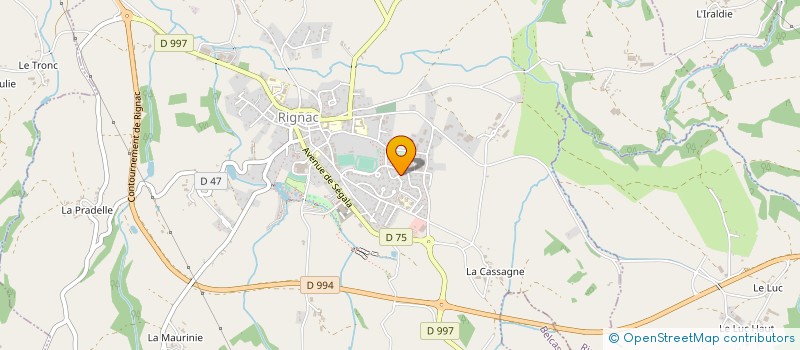localisation de l'entreprise 789 425 998   RIGNAC