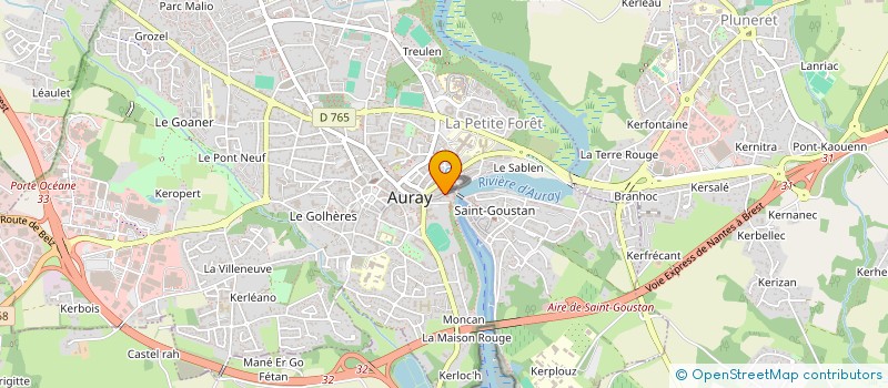 localisation de l'entreprise 789 430 923  à AURAY