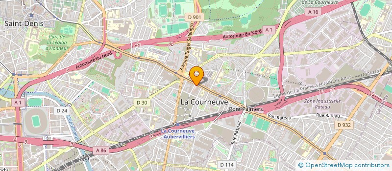 localisation de l'entreprise 789 443 843 à LA COURNEUVE