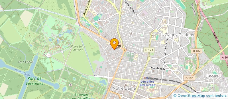 localisation de l'entreprise 789 458 437  à VERSAILLES