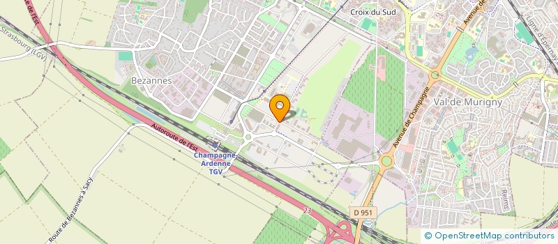 localisation de l'entreprise 789 500 998 à BEZANNES