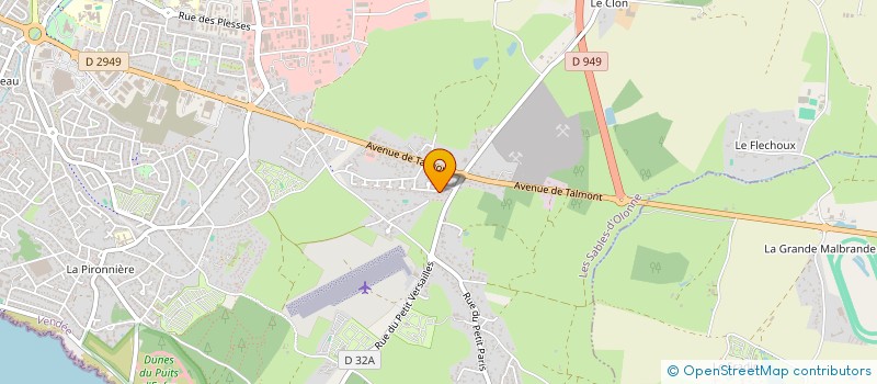localisation de l'entreprise 789 530 201 à LES SABLES-D'OLONNE