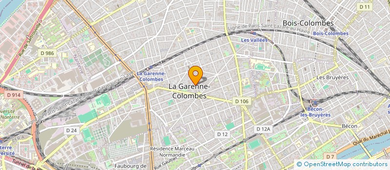 localisation de l'entreprise 789 607 652  à LA GARENNE-COLOMBES