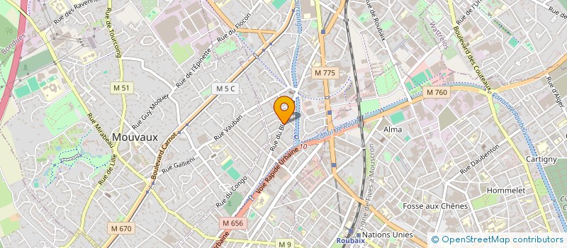 localisation de l'entreprise 789 919 420   TOURCOING