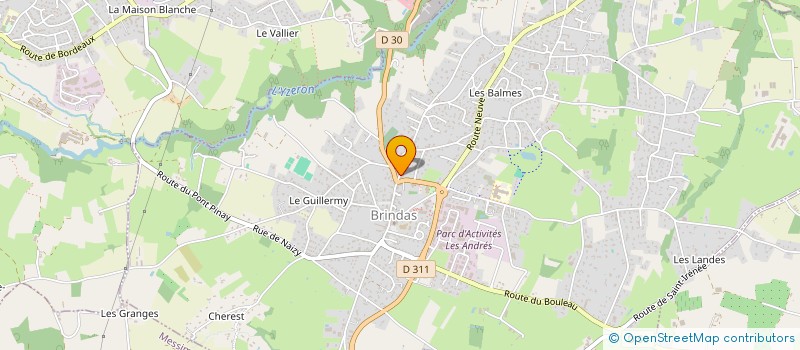 localisation de l'entreprise 790 025 043   BRINDAS