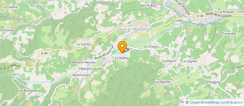 localisation de l'entreprise 790 101 281   VAUX-EN-BEAUJOLAIS