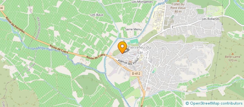 localisation de l'entreprise 790 161 533 à CUERS