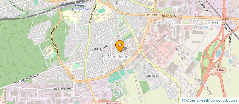 localisation de l'entreprise 790 168 033 à EVREUX