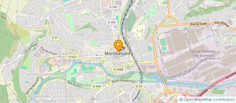 localisation de l'entreprise 790 397 889   MONTBELIARD