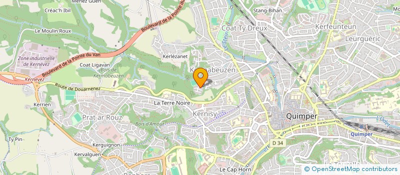 localisation de l'entreprise 790 452 478  à QUIMPER