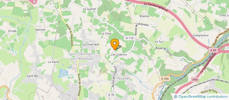 localisation de l'entreprise 790 544 985   SAINT-GERMAIN-NUELLES