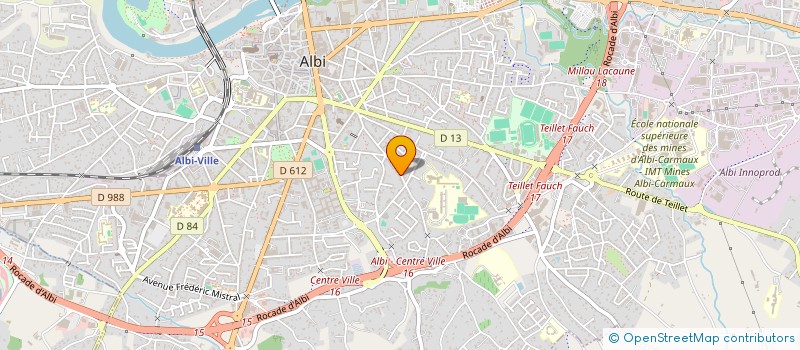 localisation de l'entreprise 790 757 280 à ALBI