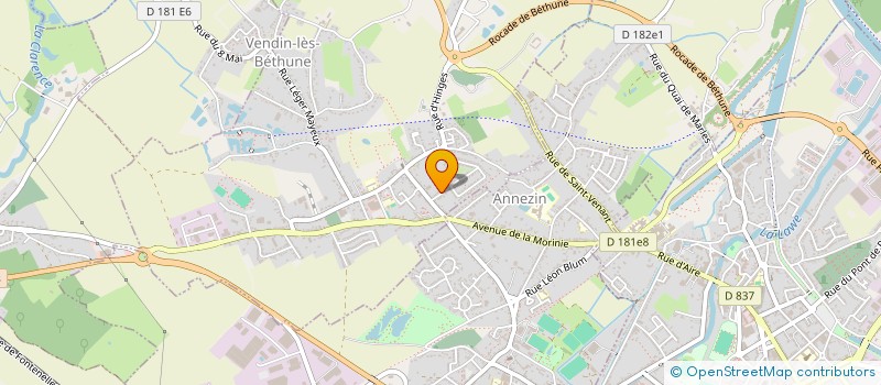 localisation de l'entreprise 790 844 385  à VENDIN-LES-BETHUNE