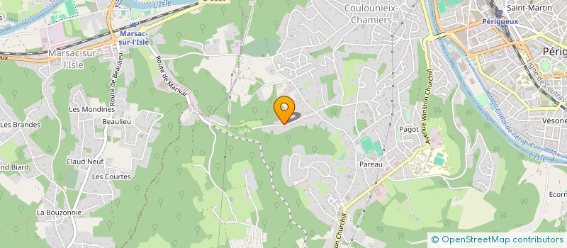 localisation de l'entreprise 790 966 758   COULOUNIEIX-CHAMIERS