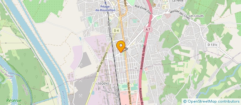 localisation de l'entreprise 791 047 475   LE PEAGE-DE-ROUSSILLON