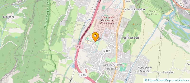 localisation de l'entreprise 791 053 945   VARCES-ALLIERES-ET-RISSET