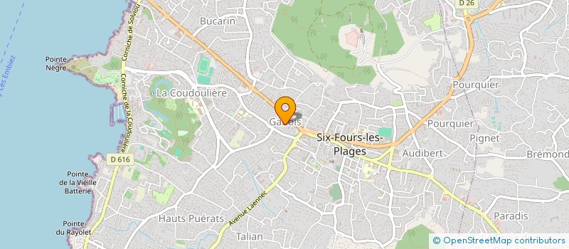 localisation de l'entreprise 791 054 679 à SIX-FOURS-LES-PLAGES