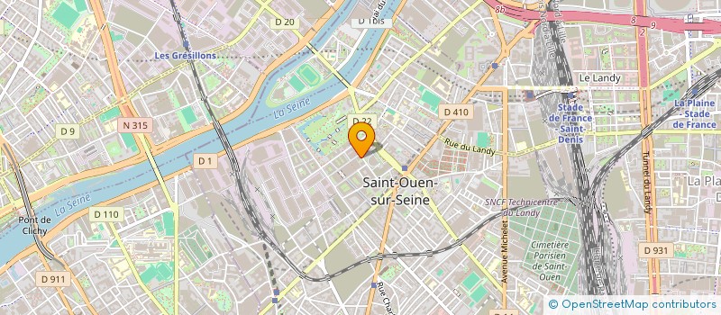 localisation de l'entreprise 791 160 237 à SAINT-OUEN-SUR-SEINE