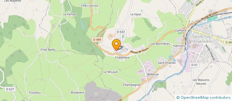 localisation de l'entreprise 791 165 913   SAINT-CLEMENT-LES-PLACES