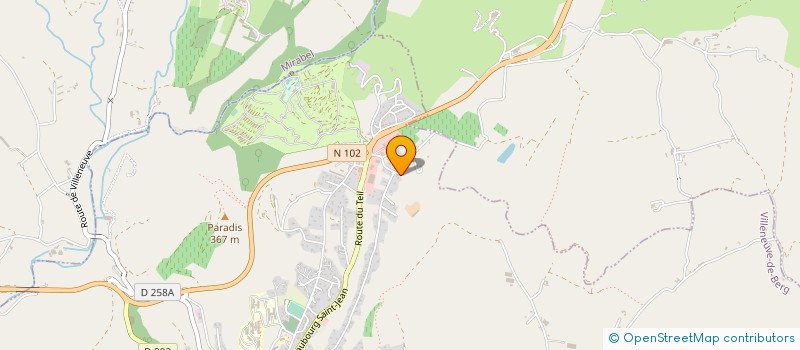localisation de l'entreprise 791 169 618 à VILLENEUVE-DE-BERG
