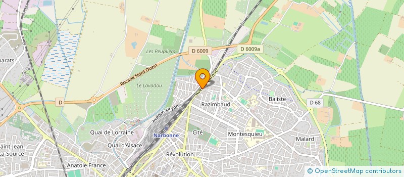 localisation de l'entreprise 791 284 573 à NARBONNE