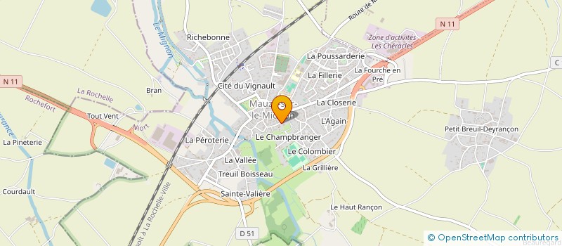 localisation de l'entreprise 791 302 706   MAUZE-SUR-LE-MIGNON