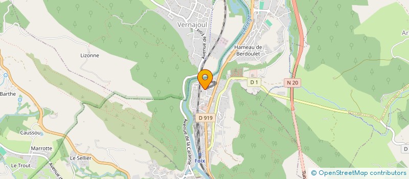 localisation de l'entreprise 791 455 587 à FOIX