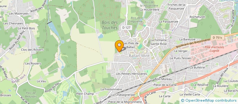 localisation de l'entreprise 791 560 113   BALLAN-MIRE