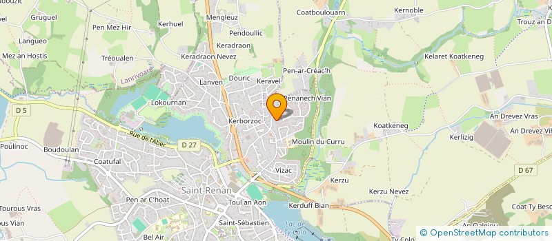 localisation de l'entreprise 791 573 579  à SAINT-RENAN