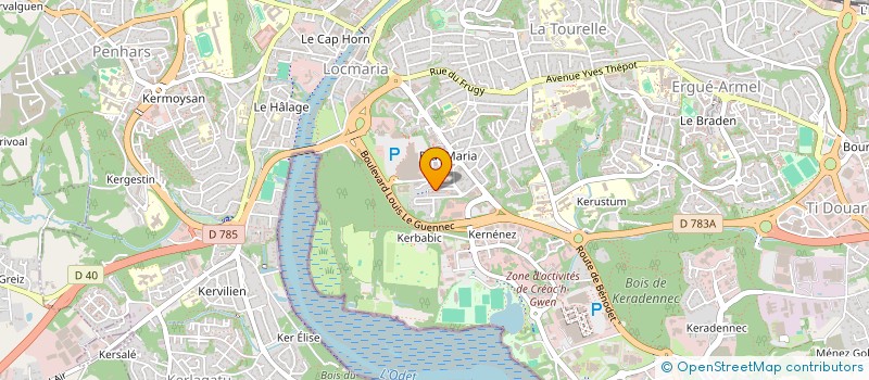 localisation de l'entreprise 791 589 054   QUIMPER