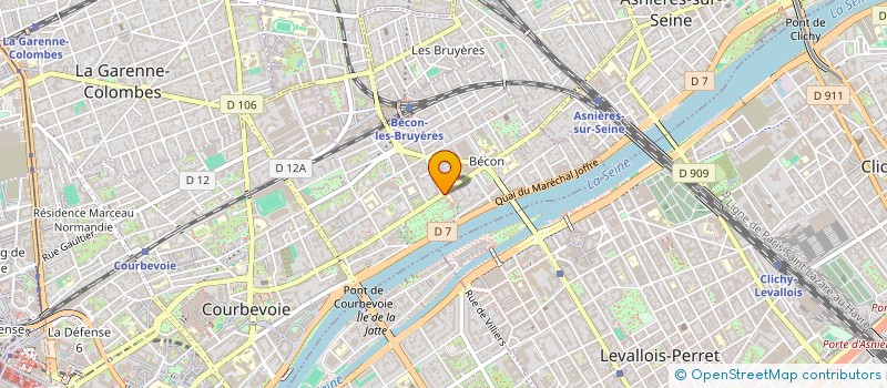 localisation de l'entreprise 791 611 205 à ASNIERES-SUR-SEINE