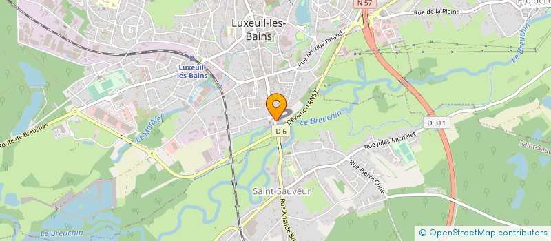 localisation de l'entreprise 791 709 652 à LUXEUIL-LES-BAINS