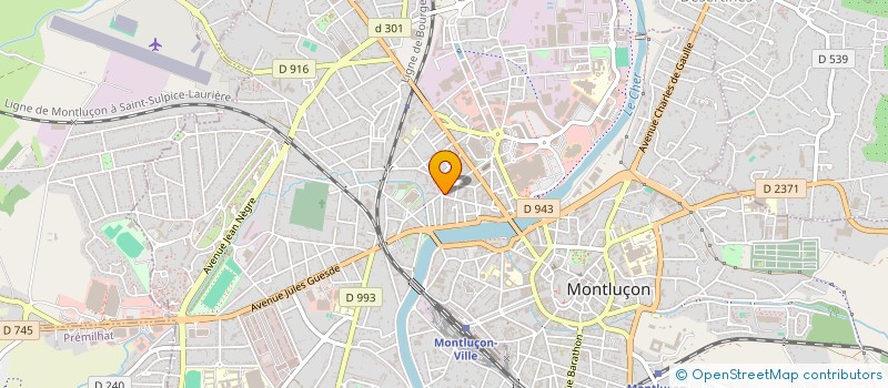 localisation de l'entreprise 791 848 666 à MONTLUCON