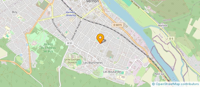 localisation de l'entreprise 791 864 143   VERNON