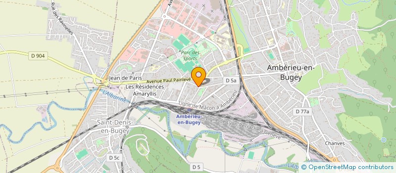 localisation de l'entreprise 791 879 844   SAINT-DENIS-EN-BUGEY