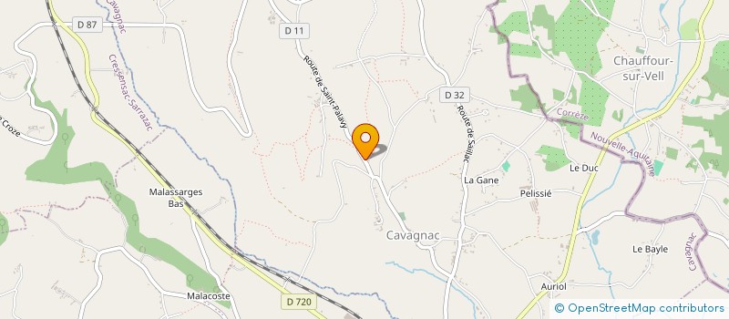 localisation de l'entreprise 791 923 030 à CAVAGNAC
