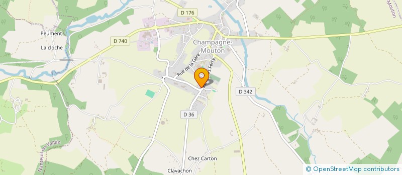 localisation de l'entreprise 792 098 543   CHAMPAGNE-MOUTON