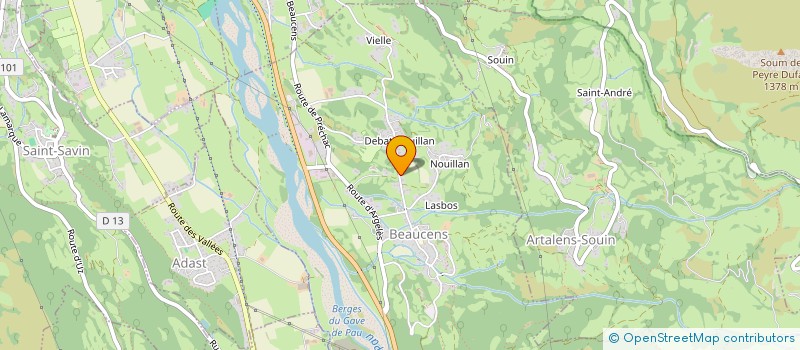 localisation de l'entreprise 792 113 318   BEAUCENS