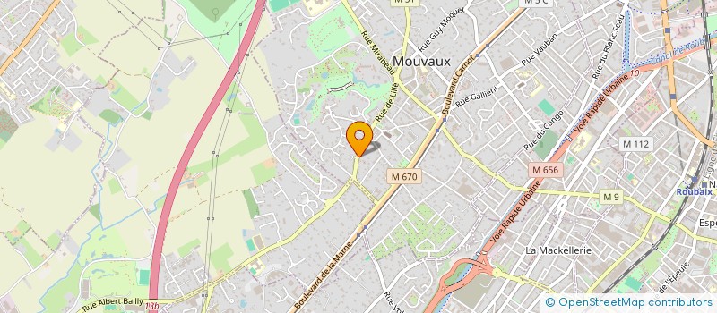 localisation de l'entreprise 792 196 677 à BAGNOLET
