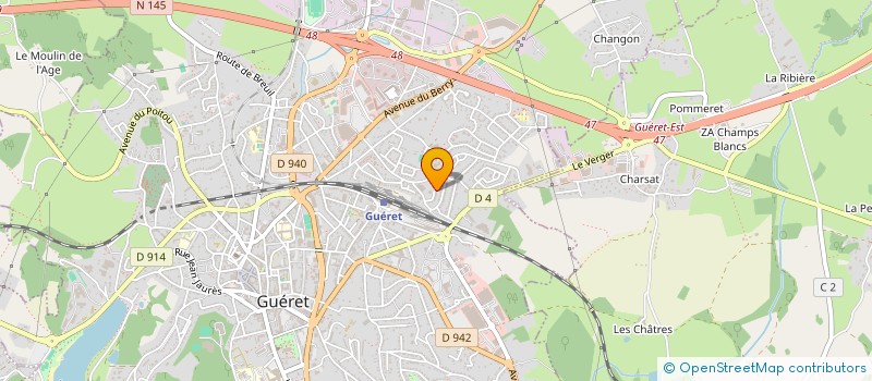localisation de l'entreprise 792 204 729   GUERET