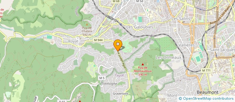 localisation de l'entreprise 792 254 229   ROMAGNAT