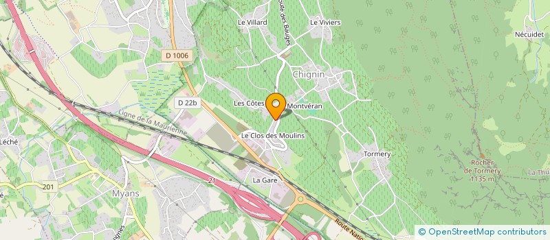 localisation de l'entreprise 792 323 800   CHIGNIN