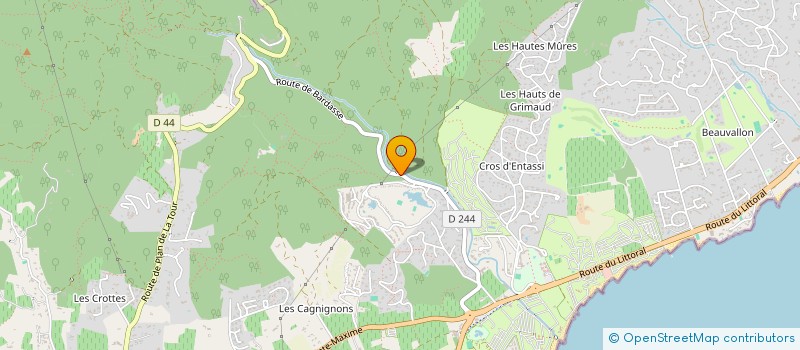 localisation de l'entreprise 792 375 263 à GRIMAUD