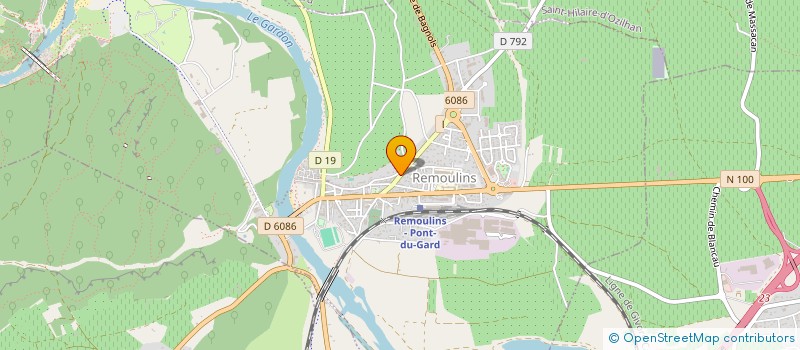 localisation de l'entreprise 792 395 873   VERS-PONT-DU-GARD