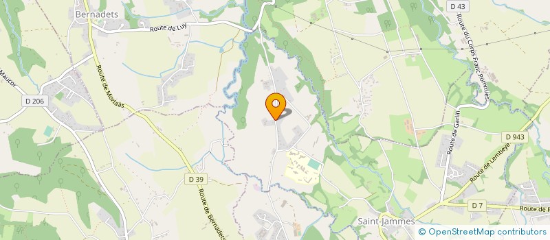localisation de l'entreprise 792 450 322   SAINT-JAMMES