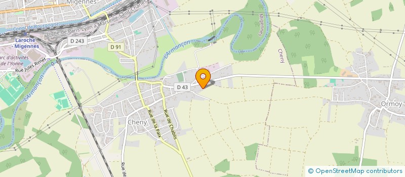 localisation de l'entreprise 792 452 765   CHENY