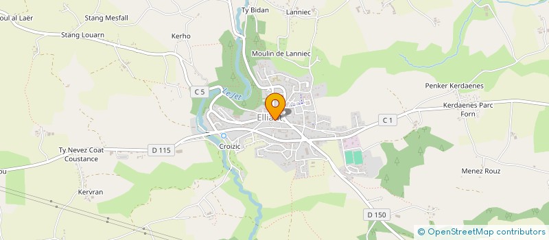 localisation de l'entreprise 792 461 691   ELLIANT